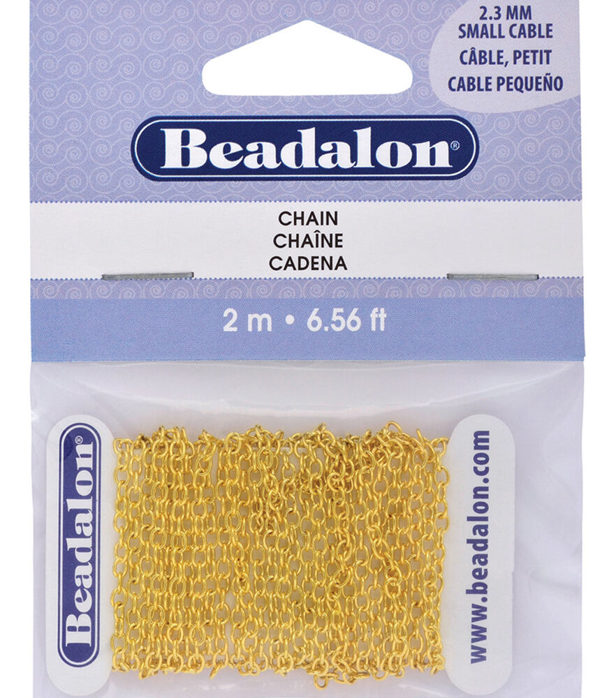 John Bead Stainless Steel Ball Chain 1m 2.4mm w/Connector