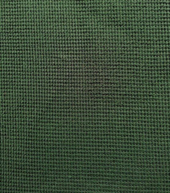 Cotton Waffle Knit - Army Green - Thread Count Fabrics