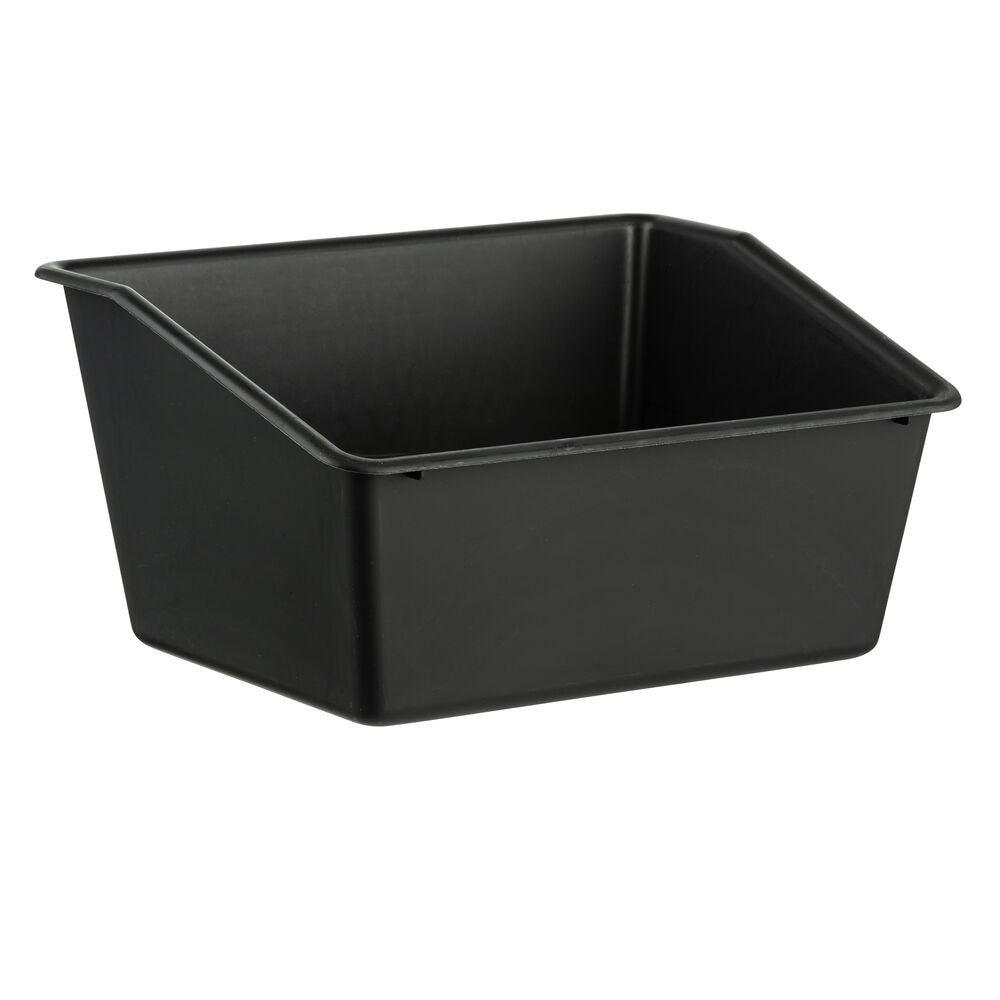 14" Plastic Book Storage Box by Top Notch, Black, swatch, image 1