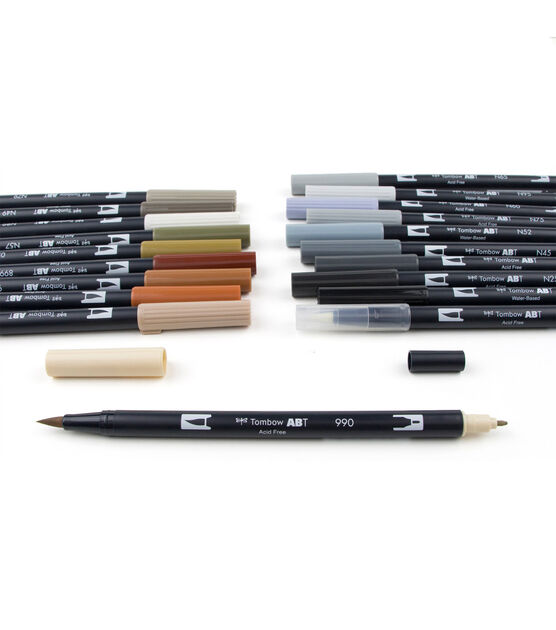 Tombow Dual Brush Pen Neutral Colors Set 20pc