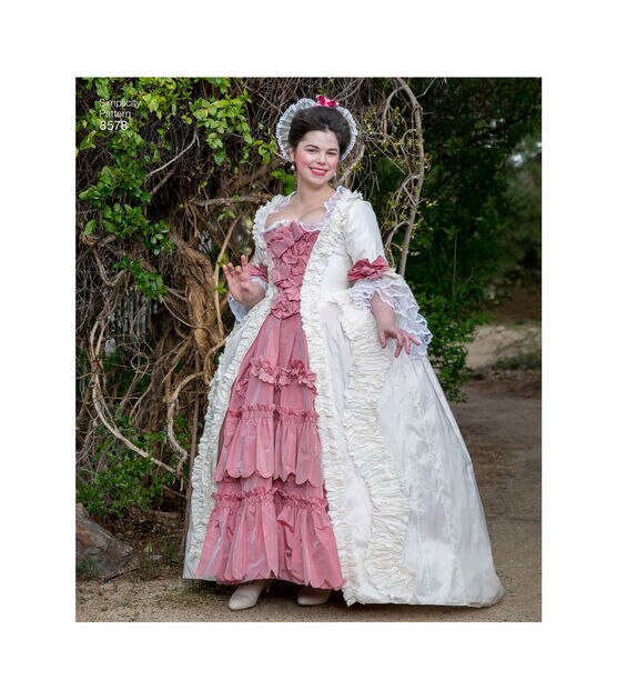 S8579, Simplicity Sewing Pattern Misses' 18th Century Costume