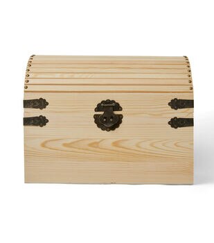 Park Lane 14 x 11 Wood Trunk Storage Box - Wooden Crates & Boxes - Crafts & Hobbies - JOANN Fabric and Craft Stores