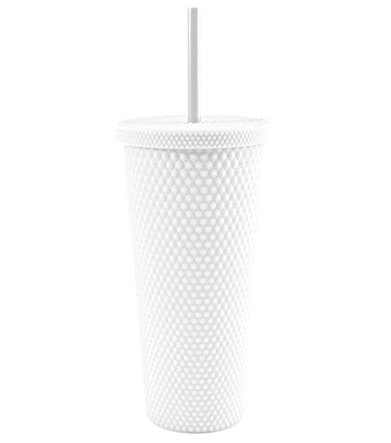 24Oz Double Wall Plastic Tumblers with Lids and Straws