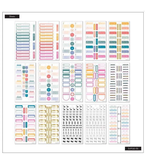 Printable Habit Trackers (7 Day) Planner Stickers for Happy