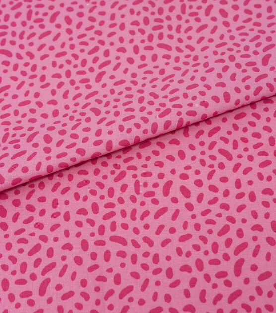Spots on Pink Cotton Fabric by Keepsake Calico, , hi-res, image 2