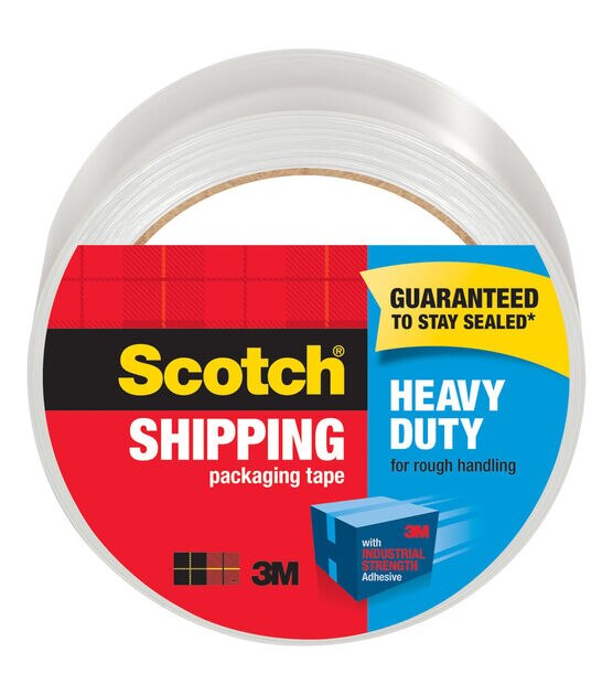 Scotch 1.88-in x 54.6 Yards Heavy Duty Shipping Packaging Tape