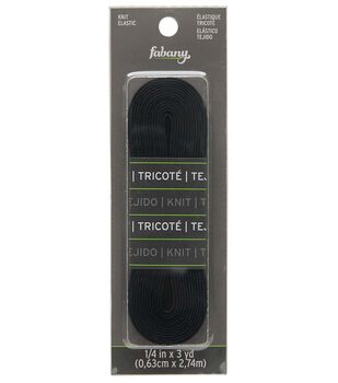 Dritz 3 Knit Elastic, Black, 2 yd