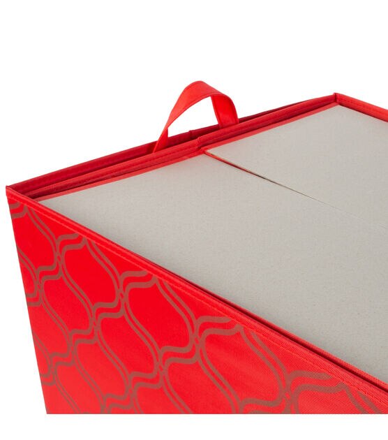 Simplify Red 60ct. Ornament Storage Box