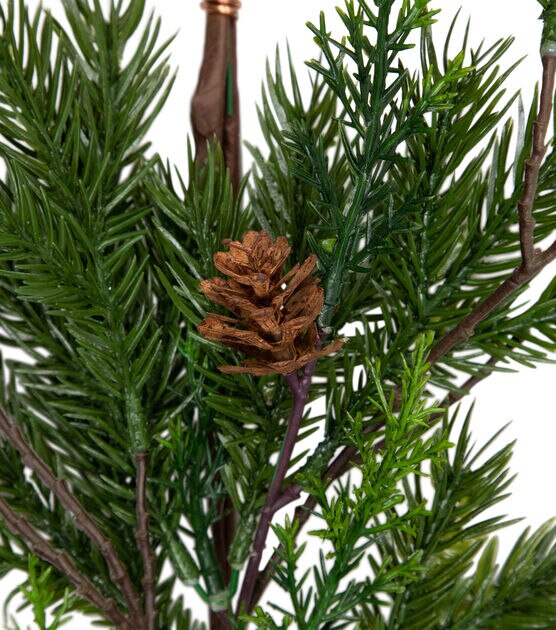 Northlight 6' Unlit Cypress Pine Cone Artificial Christmas Garland, , hi-res, image 5