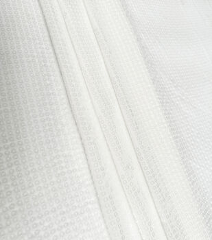 Jennfabric Soft White Floral Print Chiffon Fabric for Dress Shirts