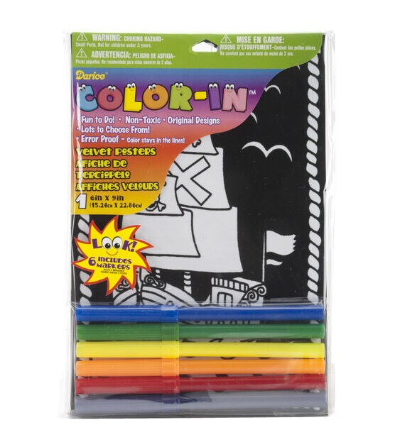 ColorVelvet Velvet coloring page large nr. L96 without markers (47x35cm) -  Shop now - JobaStores