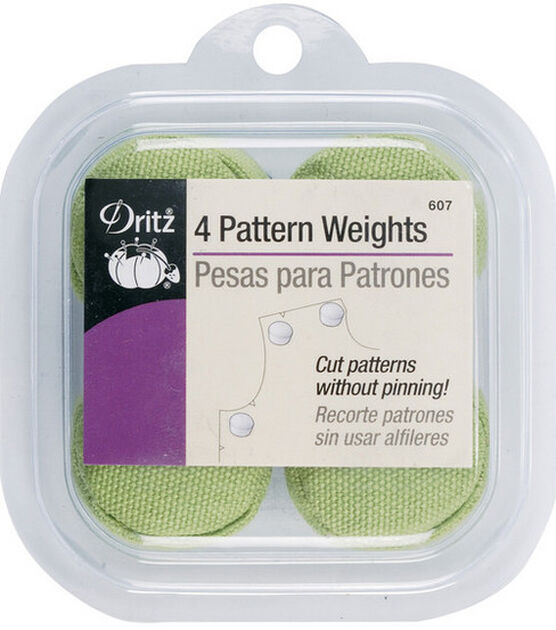 Fabric Pattern/Tailor/Sewing weights set of 6 teal with leaves black button