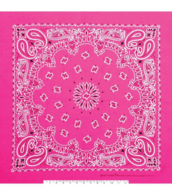 22" x 22" Cotton Paisley Bandana, , hi-res, image 7