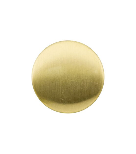 La Mode 3/4 Gold Flat Shank Buttons 3pk