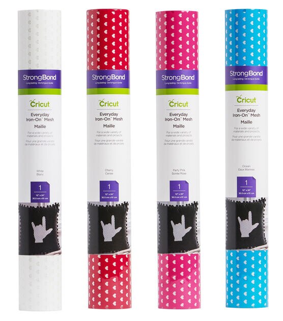 Cricut Everyday Iron-On Mesh Vinyl 12X24 Roll-Black