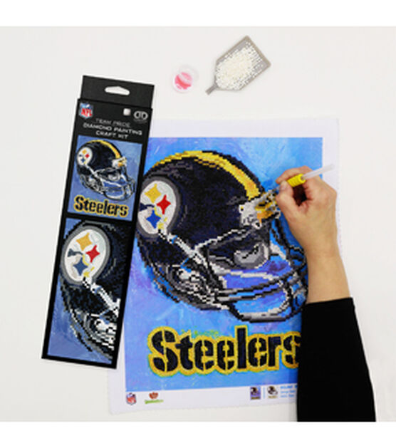Sporticulture 10" x 12.5" NFL Pittsburgh Steelers Diamond Painting Kit, , hi-res, image 2