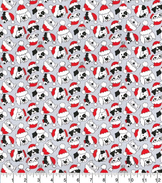 Fabric Traditions Christmas Santa Red Cotton Fabric