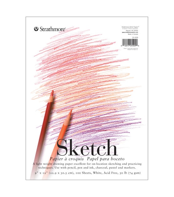 Strathmore Drawing Paper Pad 400 Series Smooth Surface 14 x 17