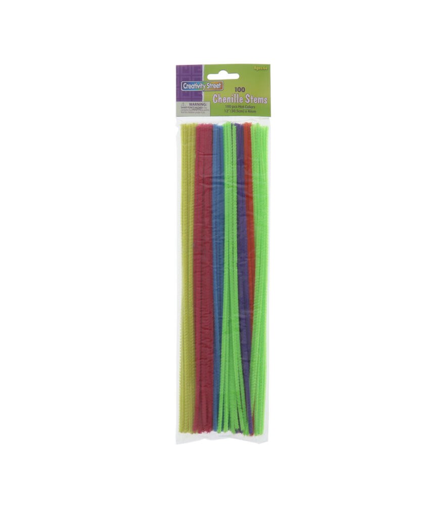 6mm Multicolor Assorted Chenille Stems 100pc by POP!