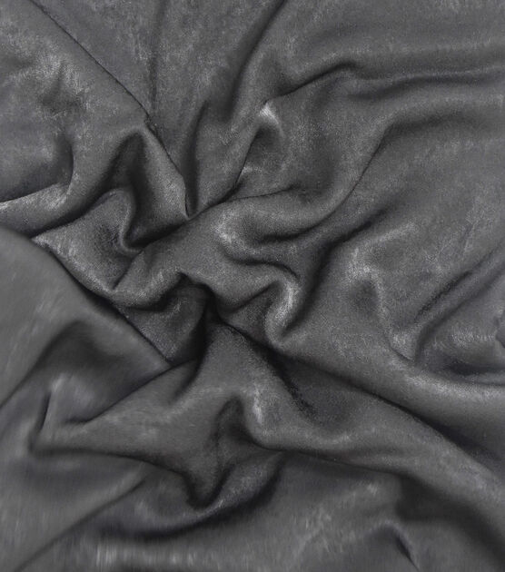 Black Scuba Faux Suede Fabric