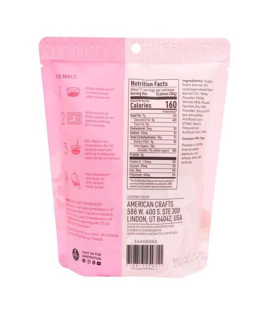 Sweetshop Melt'ems 12oz-Pink – American Crafts