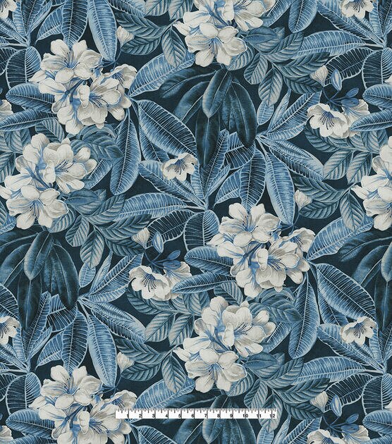 Midnight Botanical Fabric, Wallpaper and Home Decor