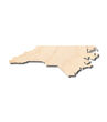 Unfinished Wood North Carolina Shape State Craft Up To 24'' 1/8