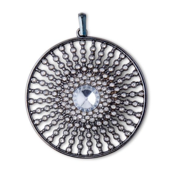 Joann Fabrics Hildie & jo 3 pk Heart Shaped Rhinestone Jewelry Connectors -  Silver