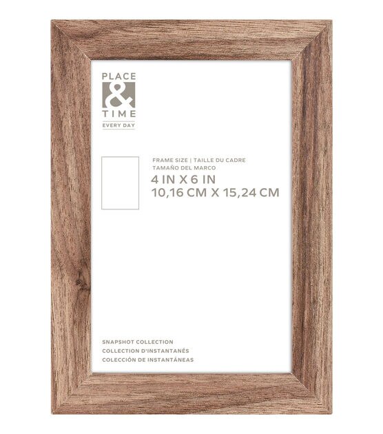 4" x 6" Snapshot Walnut Wall Frame by Place & Time