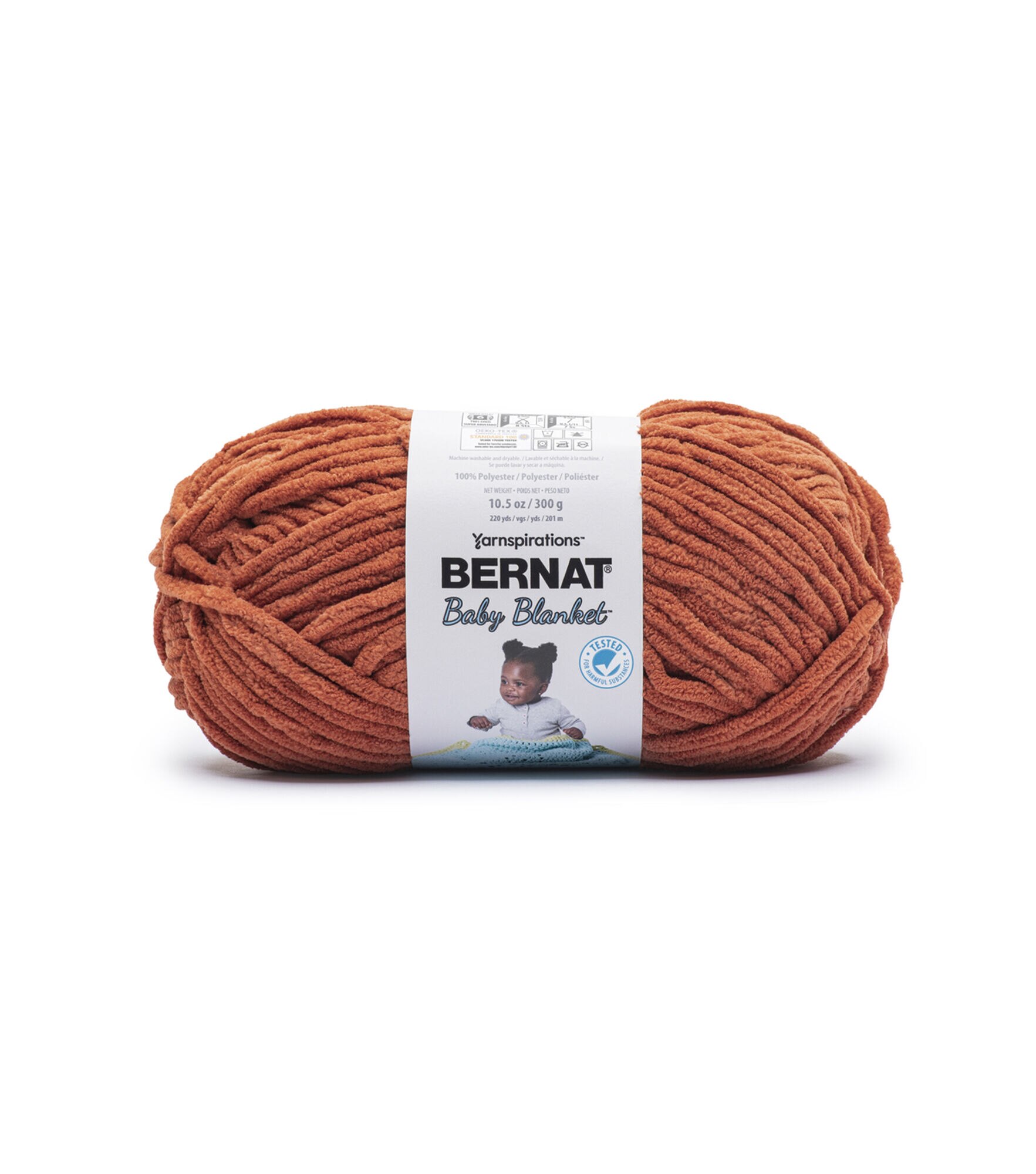 Bernat Baby Blanket Yarn - Baby Blue Green 220 yd.