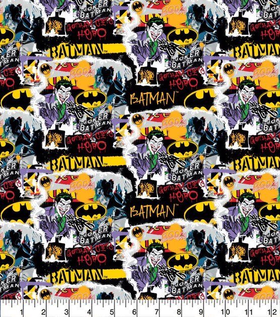 Dc Comics Joker Packed Cotton Fabric