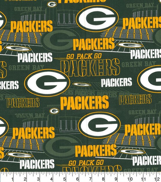 Fabric Traditions NFL Green Bay Packers Slogan Cotton Fabric