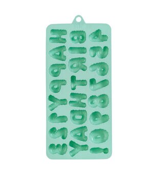 4 x 9 Silicone Letters & Numbers Candy Mold by STIR
