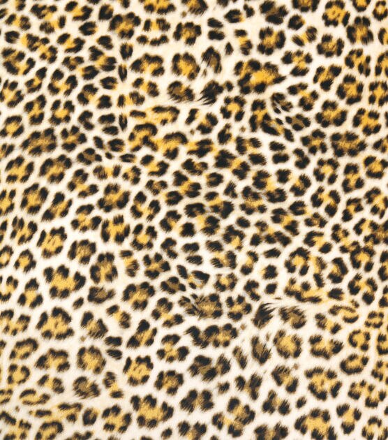 Leopard Print Sew Lush Fleece Fabric | JOANN