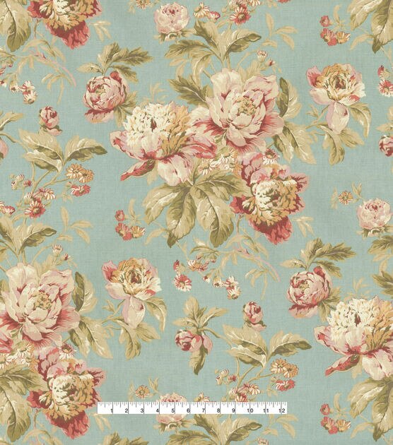 Waverly Upholstery Fabric Fleuretta Mist, , hi-res, image 4