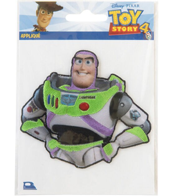 Disney 4" Toy Story Buzz Lightyear Iron On Patch, , hi-res, image 2