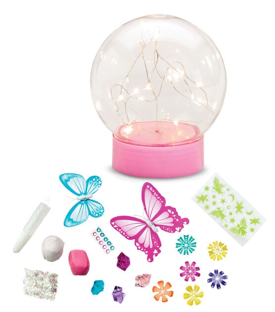 Creativity For Kids 6" x 5" Butterfly Fairy Lights Craft Kit, , hi-res, image 2