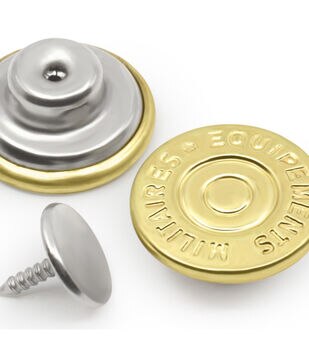 Golden Metal Brass Blazer Buttons Set-KS