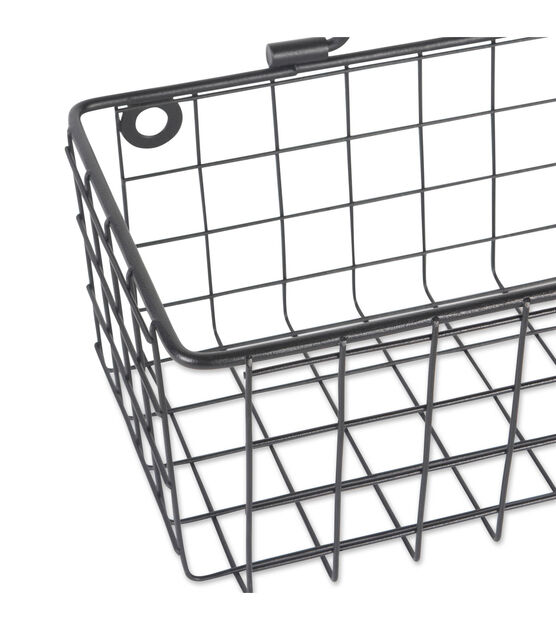 Design Imports Wire Wall Small Basket Grey, , hi-res, image 2