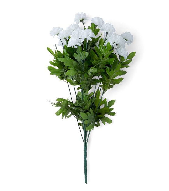 20" Spring White Gomphrena Bush by Bloom Room