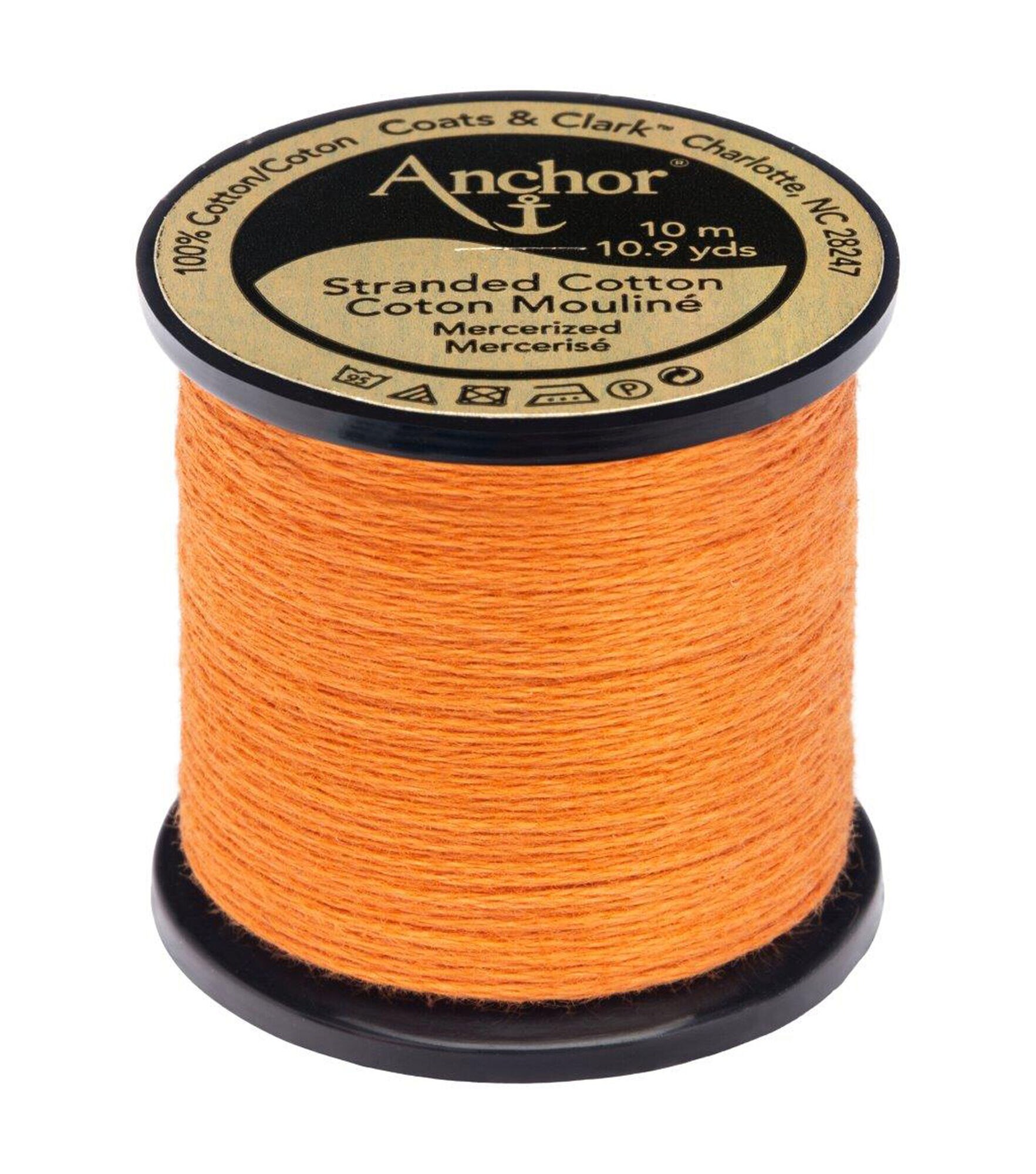 Anchor Cotton 10.9yd Yellows & Browns Cotton Embroidery Floss, 1003 Amber Glow, hi-res