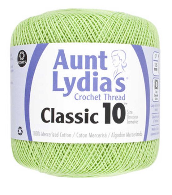 Aunt Lydia's Classic Crochet Thread Size 10 - Maize