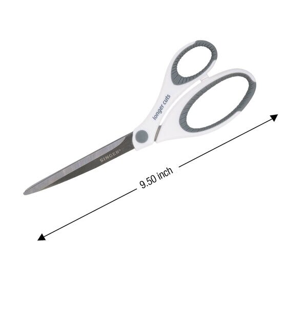 SINGER Heavy Duty Fabric Scissors, 9.5" Dressmaker Shears with Comfort Grip Handles, , hi-res, image 2