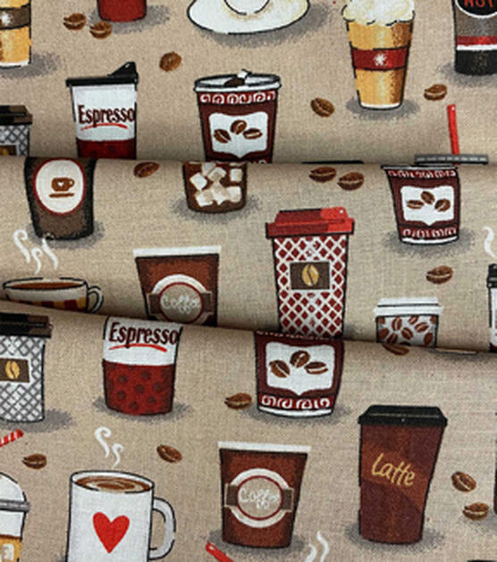 I Latte My Coffee Cup Sleeve and Fabric Coaster Coffee Cup
