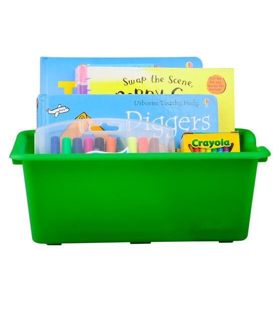 Top Notch 17 x 13 Tall Durable Stacker Plastic Storage Bin - Plastic Storage - Storage & Organization