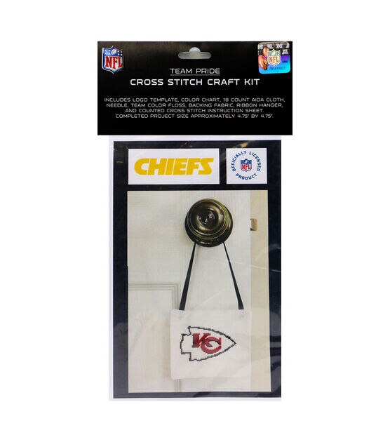 Sporticulture 5 Team Pride NFL Kansas City Chiefs Cross Stitch Kit