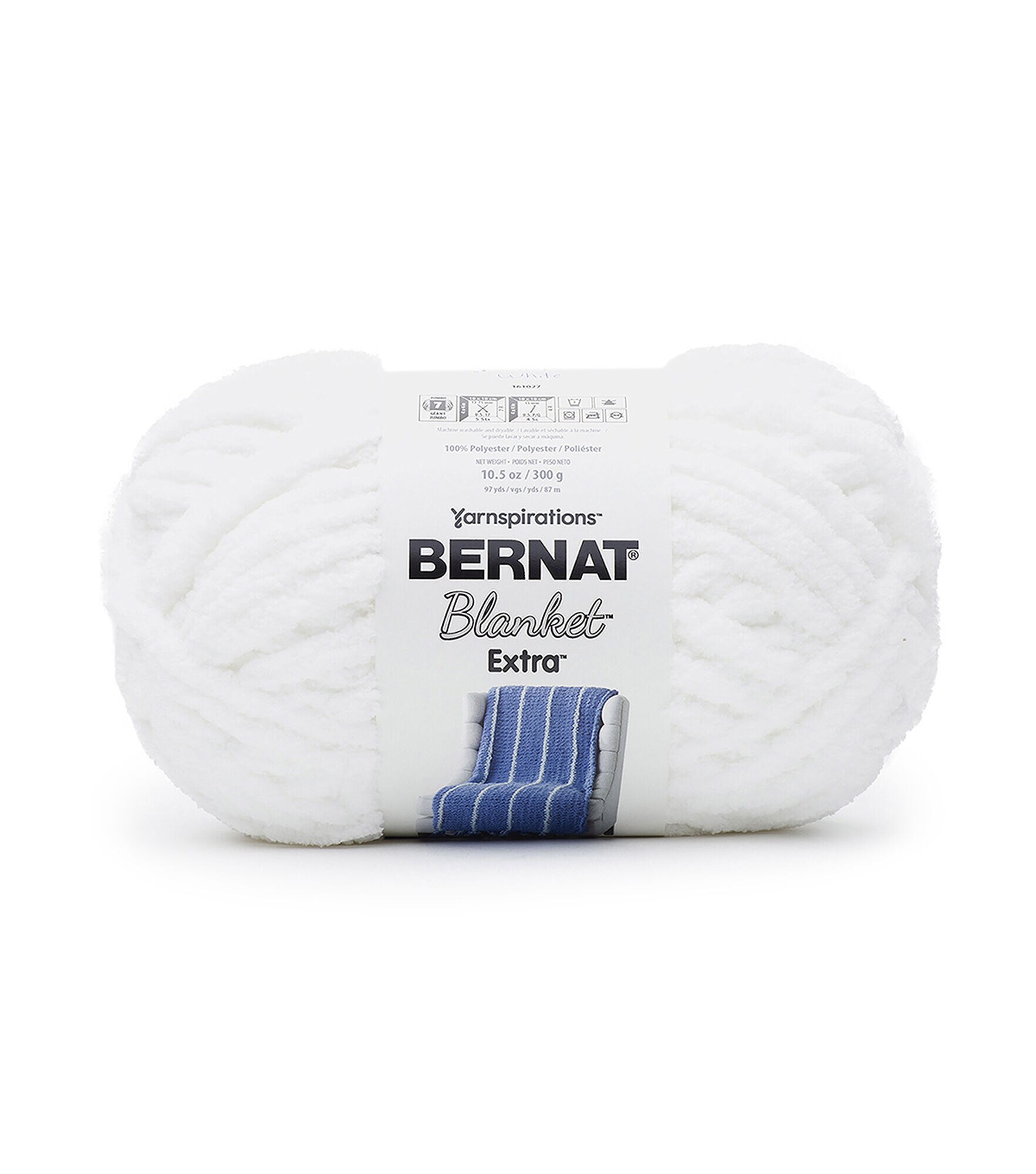 Bernat® Blanket Extra™ #7 Jumbo Polyester Yarn, Smoky Green 10.5oz/300g, 97  Yards (4 Pack)