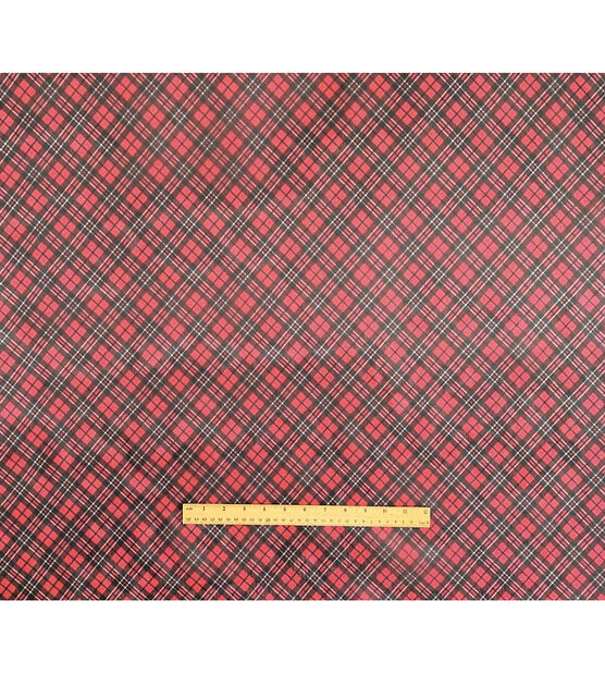 Red Plaid Organza Fabric by Sew Sweet, , hi-res, image 5