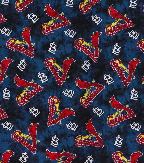 Fabric Traditions St. Louis Cardinals Flannel Fabric Tie Dye