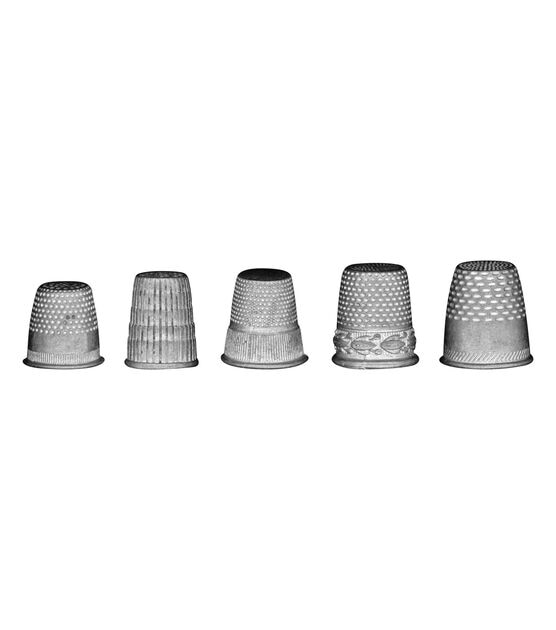 Tim Holtz Idea Ology 5ct Metal Thimbles